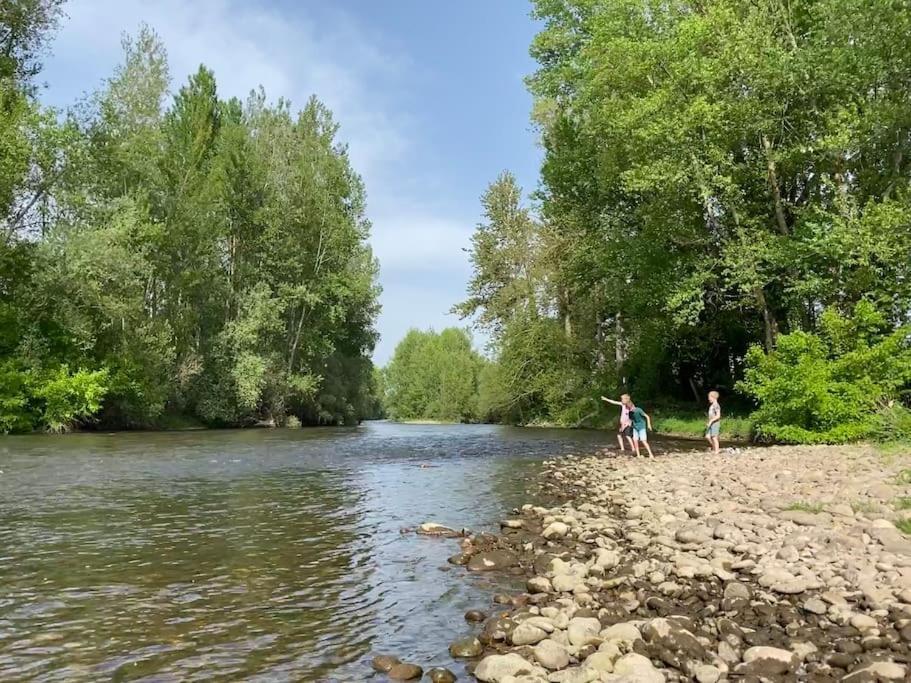 Vakantiehuis La Poire, Op Landgoed Aan De Dordogne Prudhomat Экстерьер фото