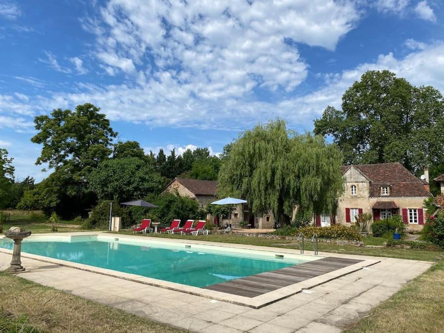 Vakantiehuis La Poire, Op Landgoed Aan De Dordogne Prudhomat Экстерьер фото